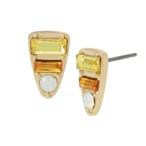 Betsey Johnson Candy Corn Post Earrings